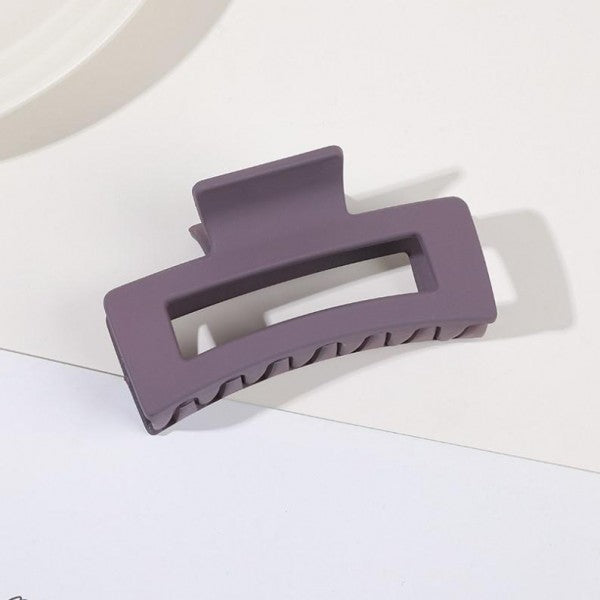 Solid Matte Coated Hair Clip