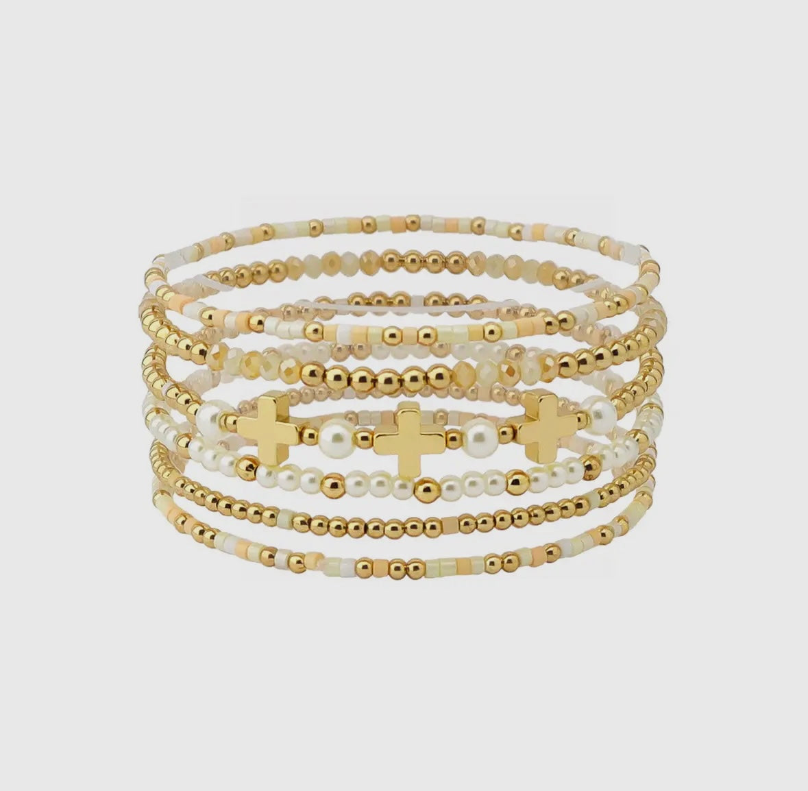Golden Promise Bracelet Stack