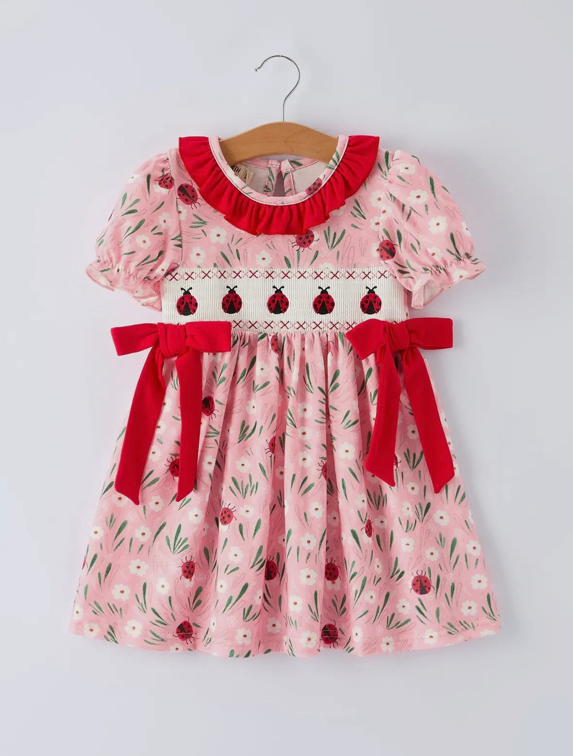 Ladybug Lane Smocked Dress