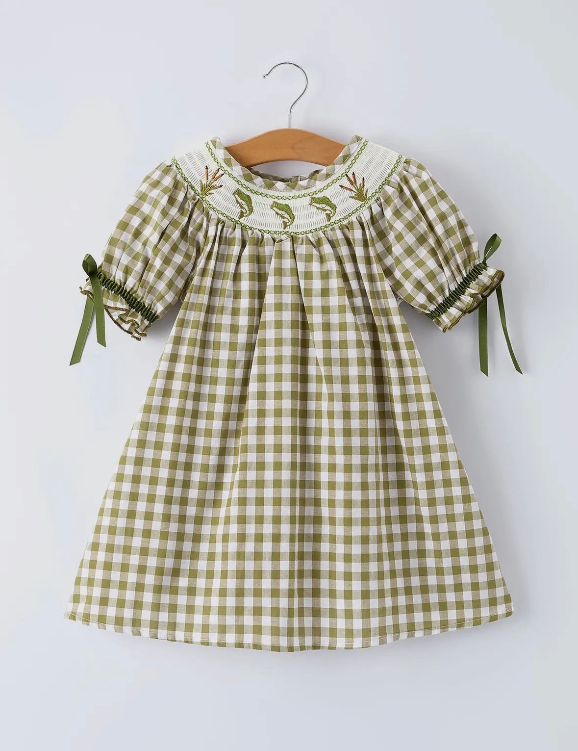 Bass & Bows Smocked Dress