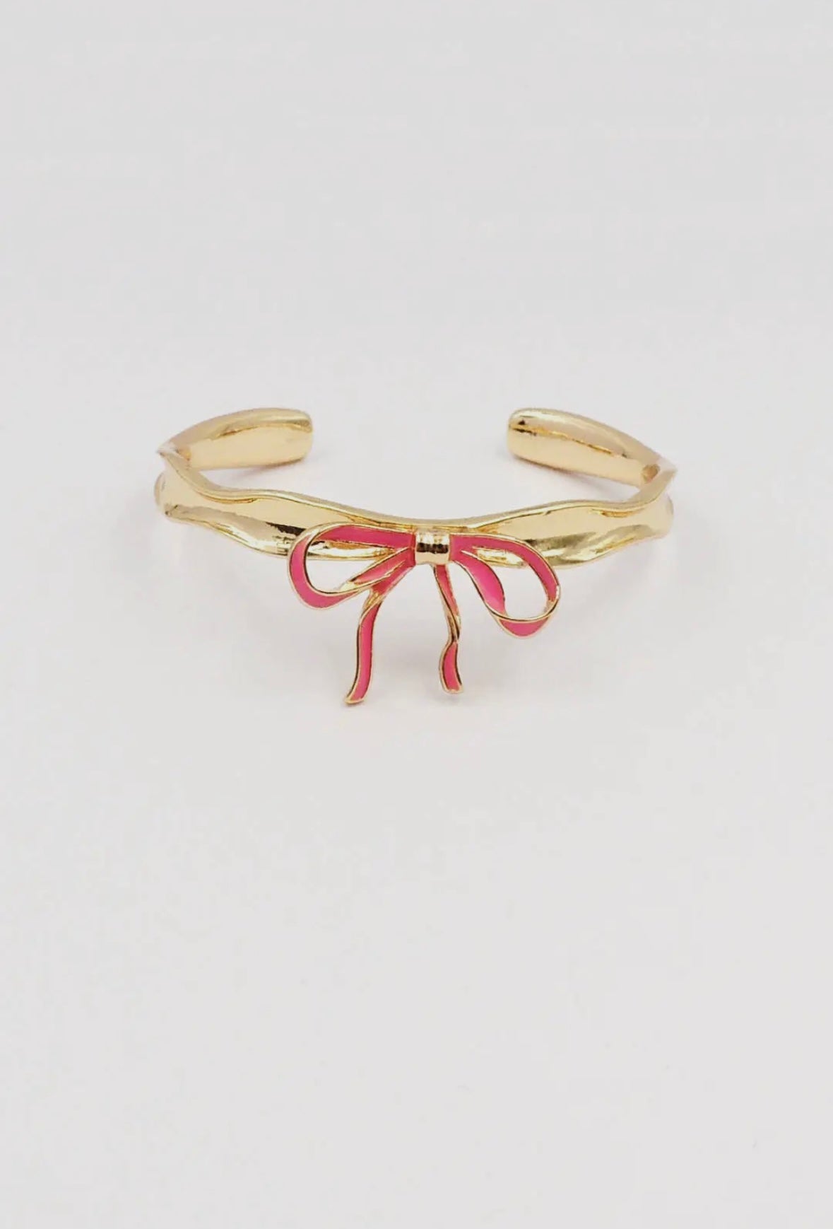 Pink Bow Cuff Bracelet