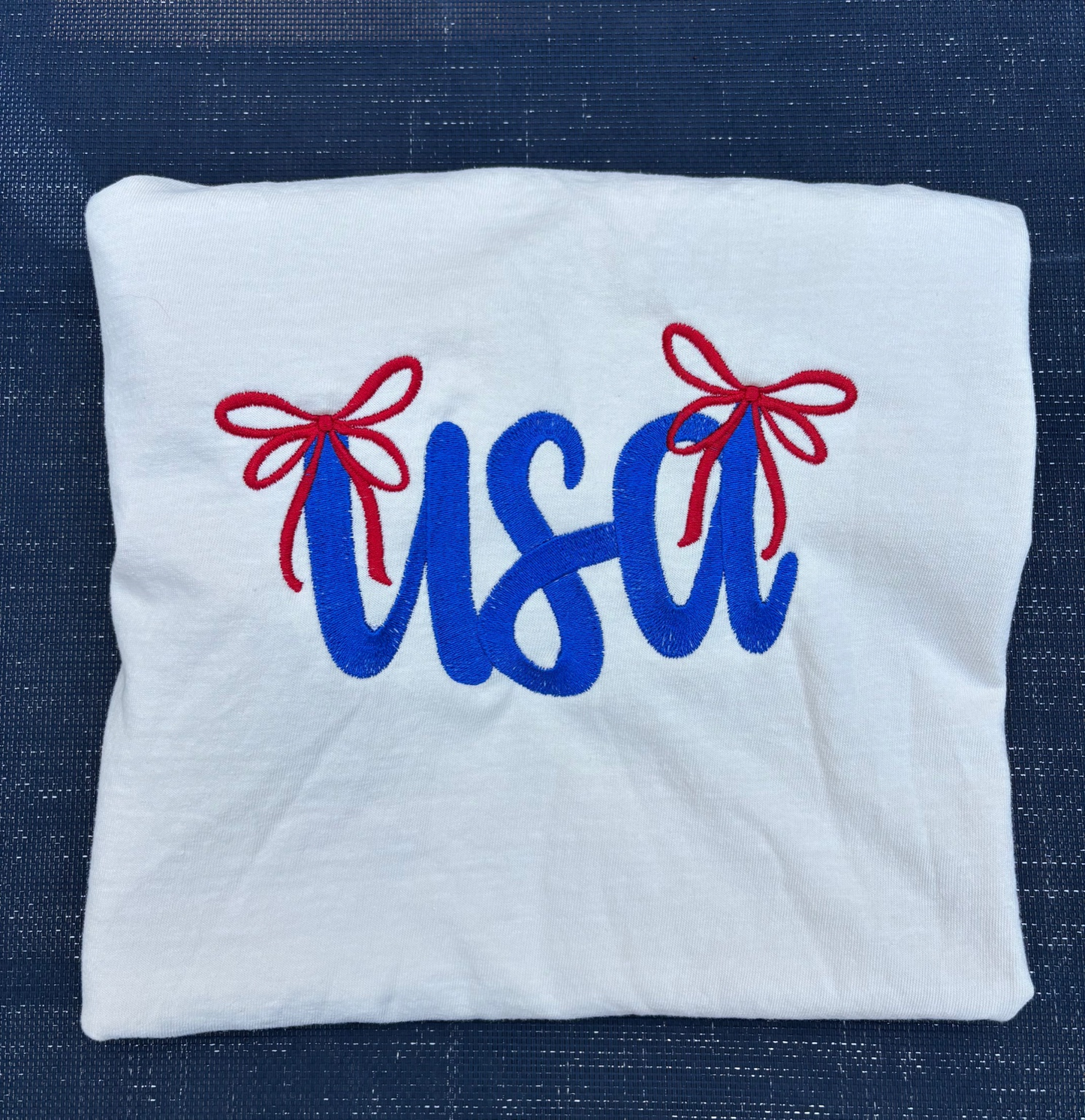USA Pride Embroidered Tee