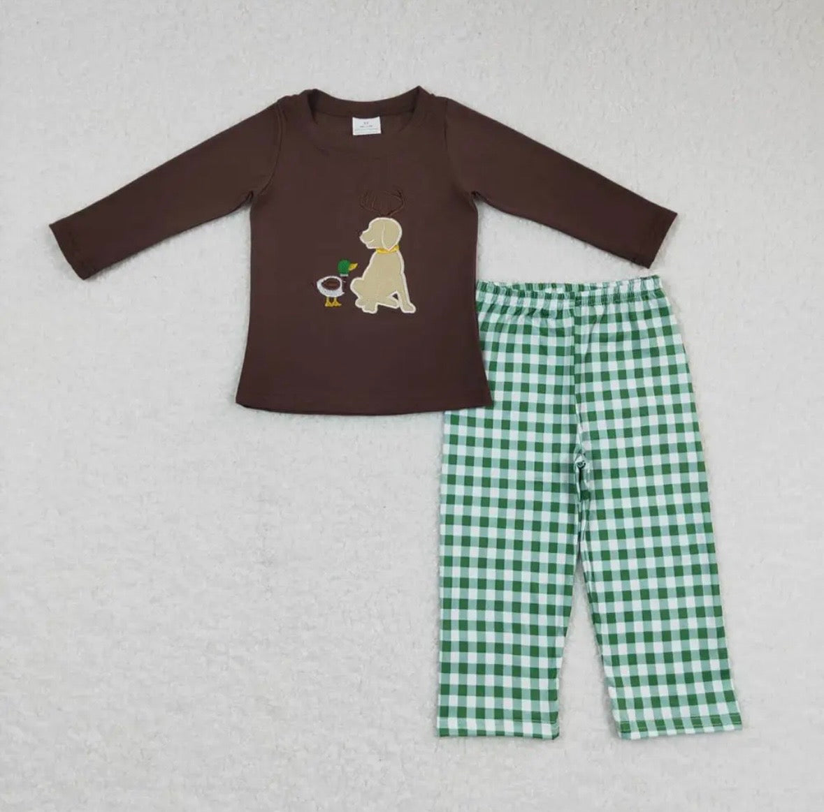 Duck Duck Pup Boys Pant Set