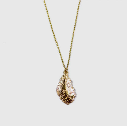 Golden Oyster Necklace