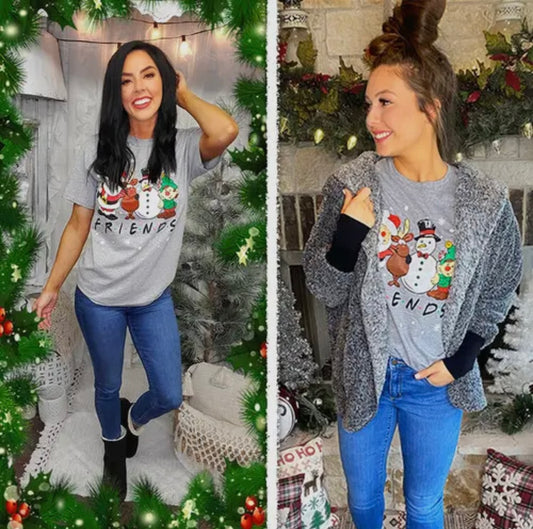 Friends Christmas Graphic Tee