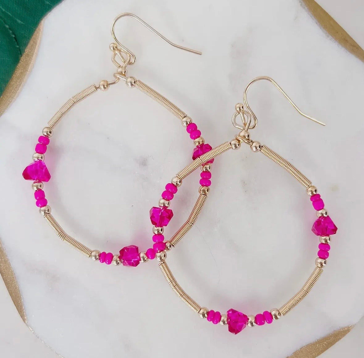 Pink Promise Hoop Earrings