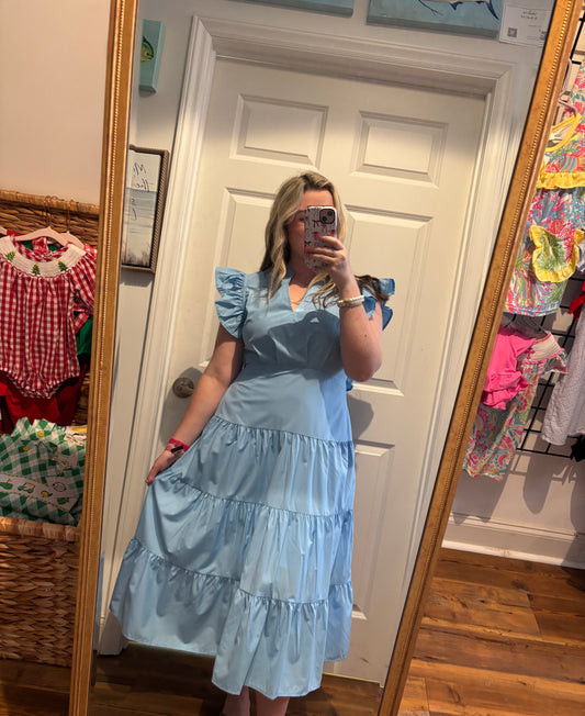 Carolina Sky Midi Dress