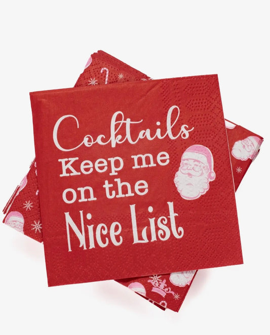 Nice List Cocktails Napkins