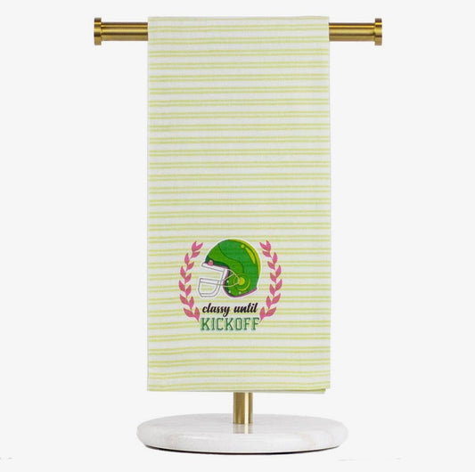 Classy Until Kickoff Tea Towel
