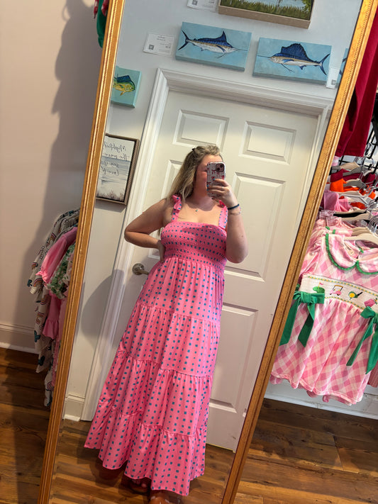 Pink Cabana Maxi Dress