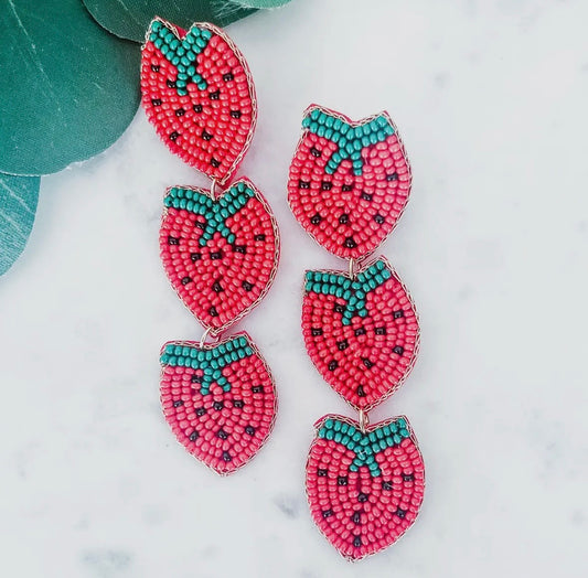 Berry Sweet Statement Earrings