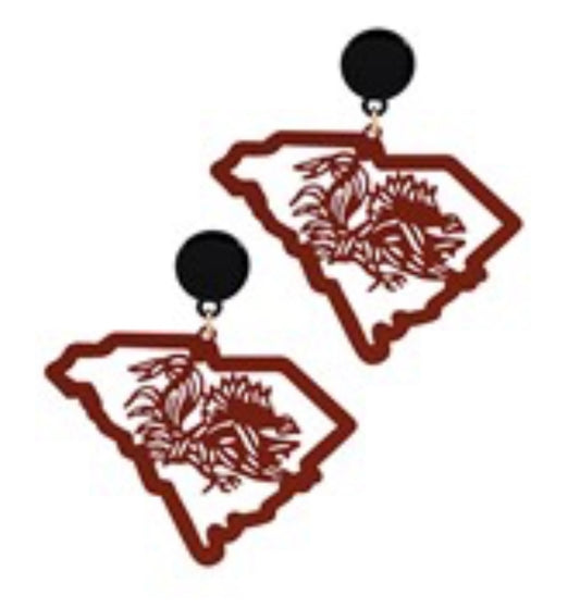 South Carolina Gamecock Earrings