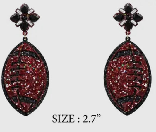 Garnet Glory Statement Earrings
