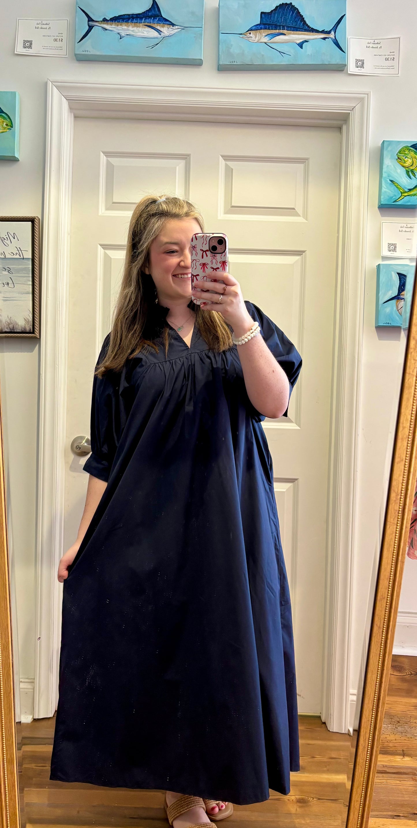 Midnight Harbor Midi Dress