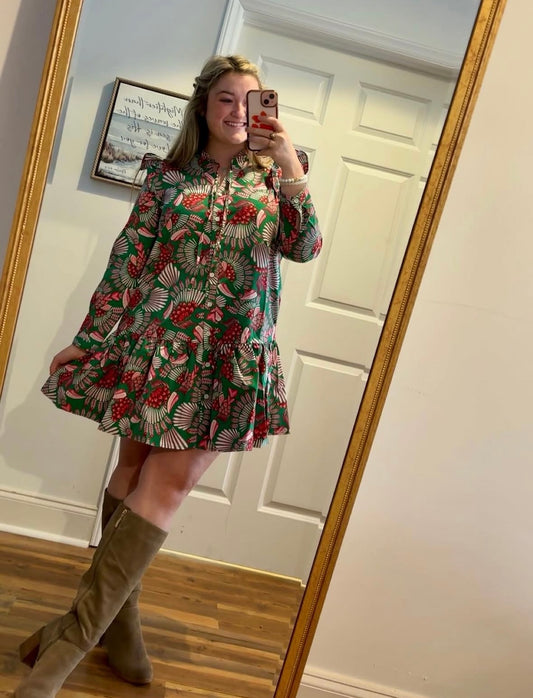 The Magnolia Button Dress