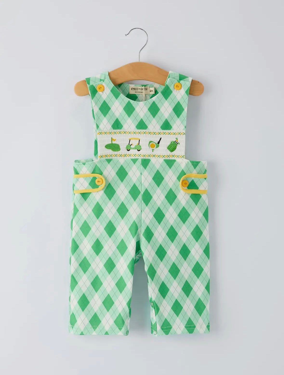 Green Fairway Smocked Jon Jon