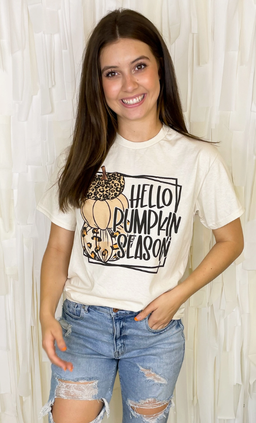 Hello Pumpkin Season Graphic Tee