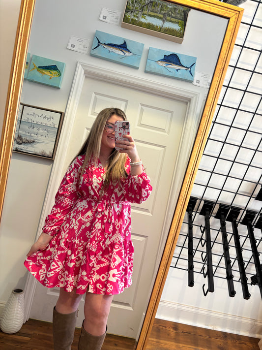 Pink Palmetto Dress