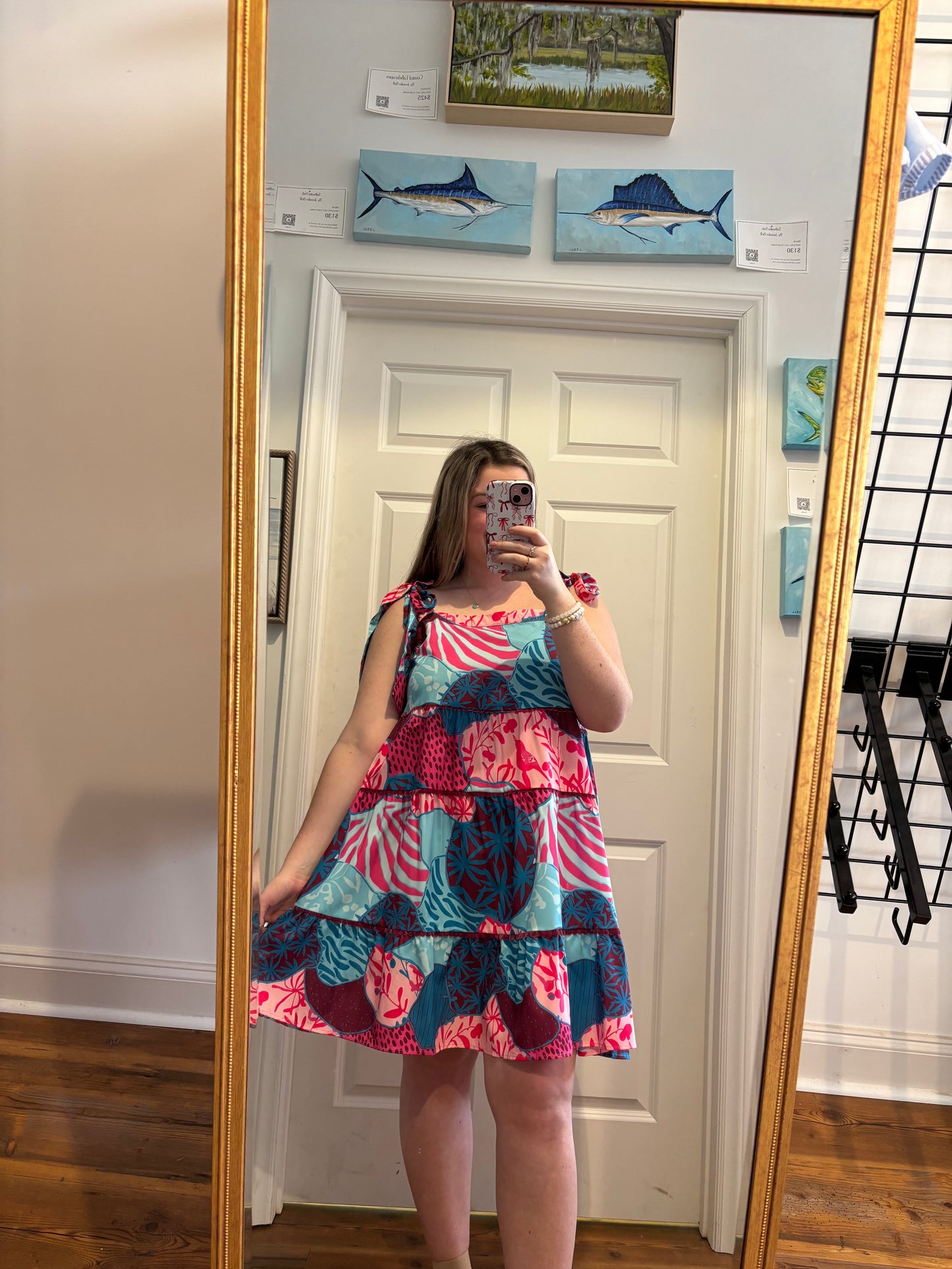 Pink Paradise Patchwork Dress
