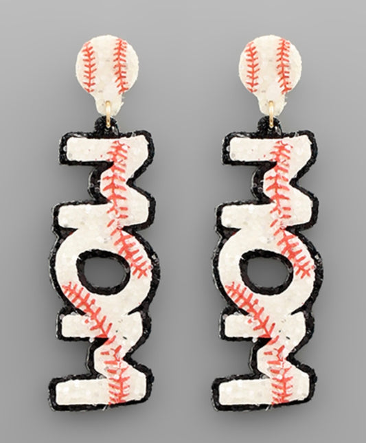 Baseball MOM Earrings