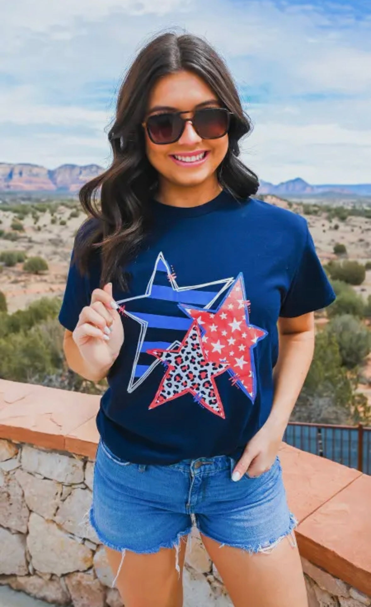 Patriotic Star Graphic Tee