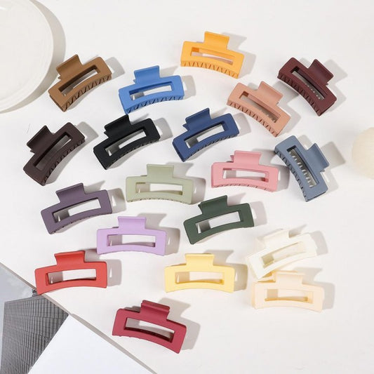 Solid Matte Coated Hair Clip